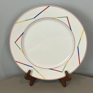 International Rhythm Stoplights Chop Plate 12.25" White with Primary Colors